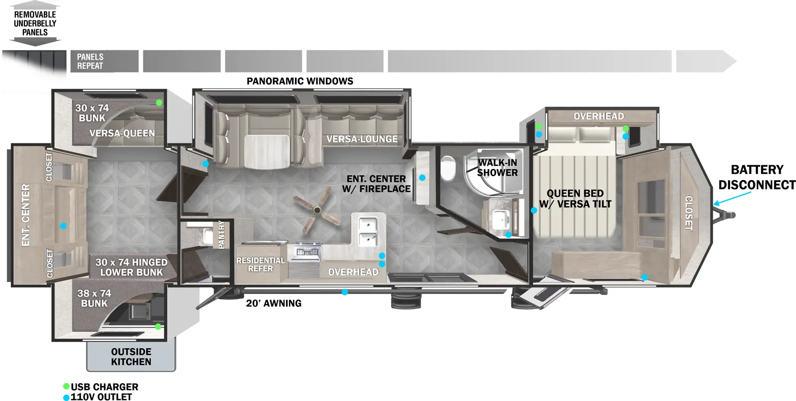 Wildwood Lodge 42QBQ Floorplan